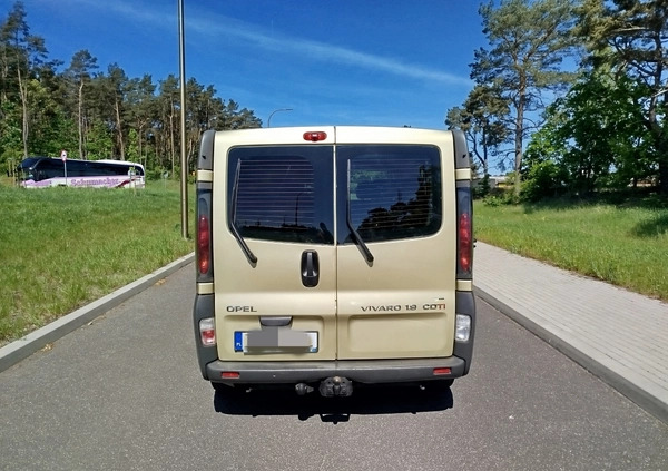 Opel Vivaro cena 16800 przebieg: 387250, rok produkcji 2005 z Świnoujście małe 106